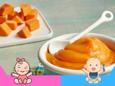 Papilla calabaza bebés
